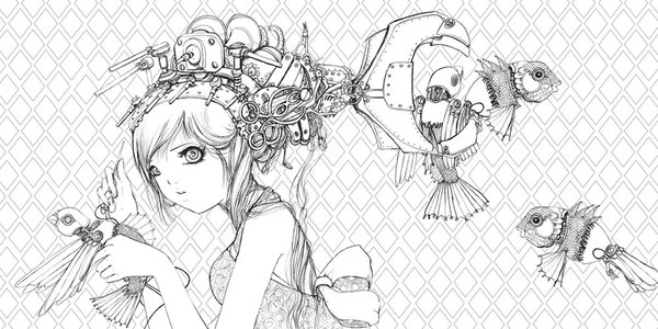WATSON-GUPTILL Pop Manga A Surreal Journey Through A Cute Curious Bizarre And Beautiful World Coloring Book 4 WATSON-GUPTILL Pop Manga A Surreal Journey Through A Cute Curious Bizarre And Beautiful World Coloring Book - Image 2