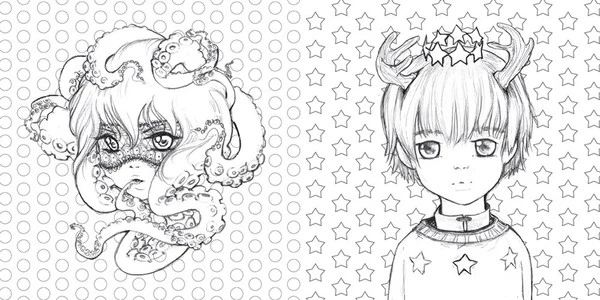 WATSON-GUPTILL Pop Manga A Surreal Journey Through A Cute Curious Bizarre And Beautiful World Coloring Book 8 WATSON-GUPTILL Pop Manga A Surreal Journey Through A Cute Curious Bizarre And Beautiful World Coloring Book - Image 6