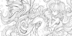 WATSON-GUPTILL Pop Manga Mermaids And Other Sea Creatures A Coloring Book 12 WATSON-GUPTILL Pop Manga Mermaids And Other Sea Creatures A Coloring Book -UDON Entertainment Store 9780399582257 specialty book pop manga mermaids and other sea creatures a coloring book sample4