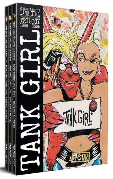 TITAN COMICS Tank Girl Color Classics Trilogy (1988-1995) Graphic Novel Box Set 3 TITAN COMICS Tank Girl Color Classics Trilogy (1988-1995) Graphic Novel Box Set