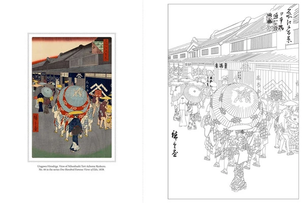 TUTTLE Floating World Japanese Prints Coloring Book 8 TUTTLE Floating World Japanese Prints Coloring Book - Image 6