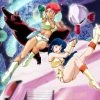 NOZOMI ENTERTAINMENT Dirty Pair Kickstarter Damocles Tower Background Ver Character Designer Dokite Exclusive Artwork Lithograph -UDON Entertainment Store DIRTYPAIRKICKSTARTER21 merchandise dirty pair kickstarter damocles tower background version lithograph primary
